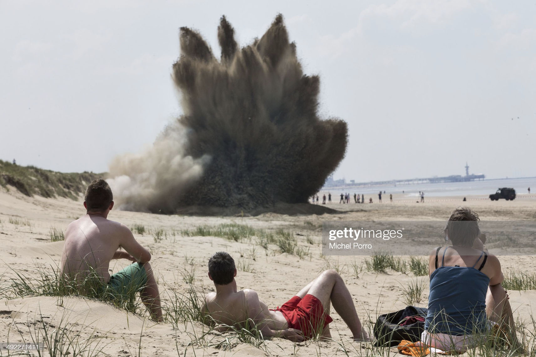 WWII Bomb detonation